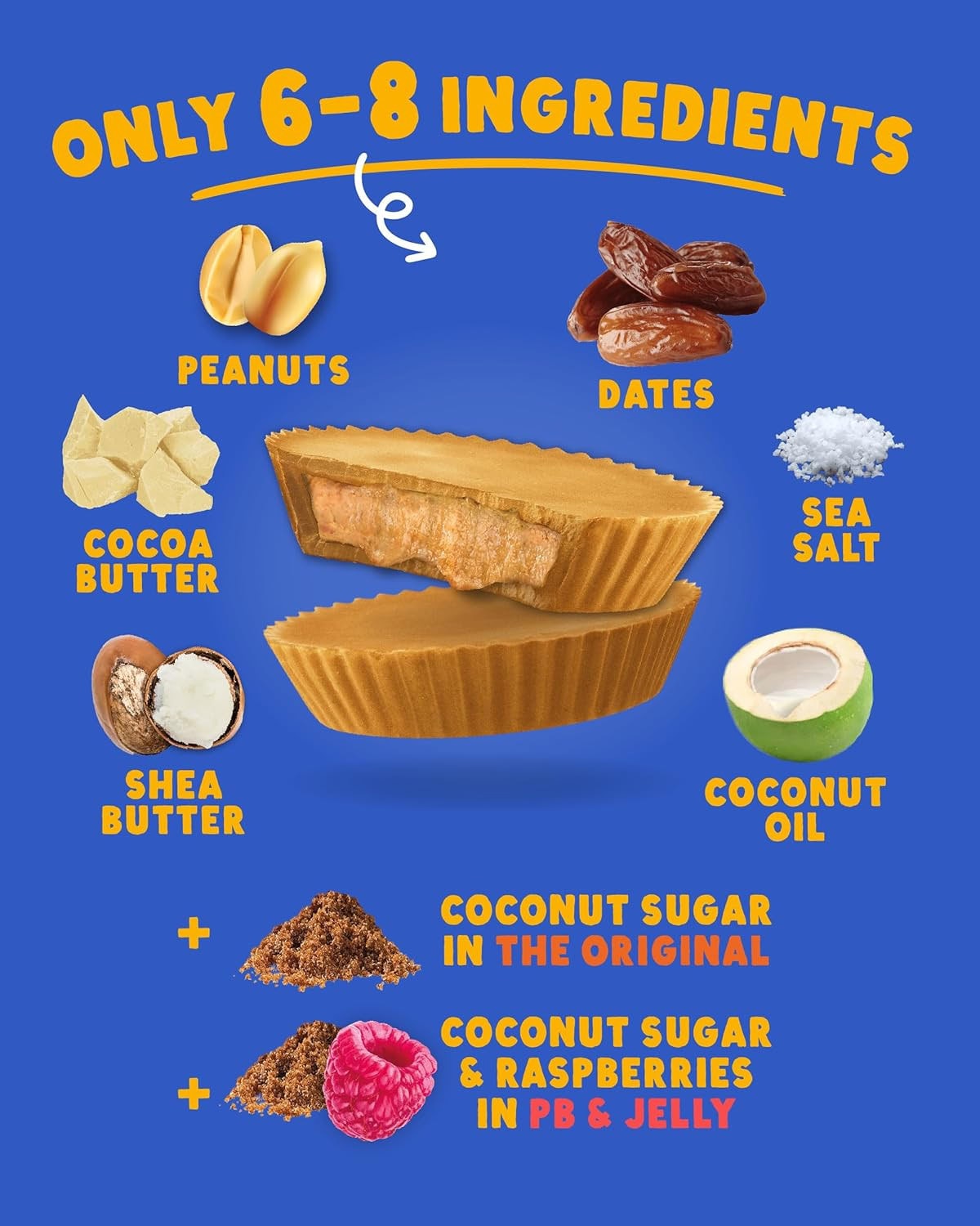 Peanut Butter Better Cups - No Added Sugar (30g x 15 packs)