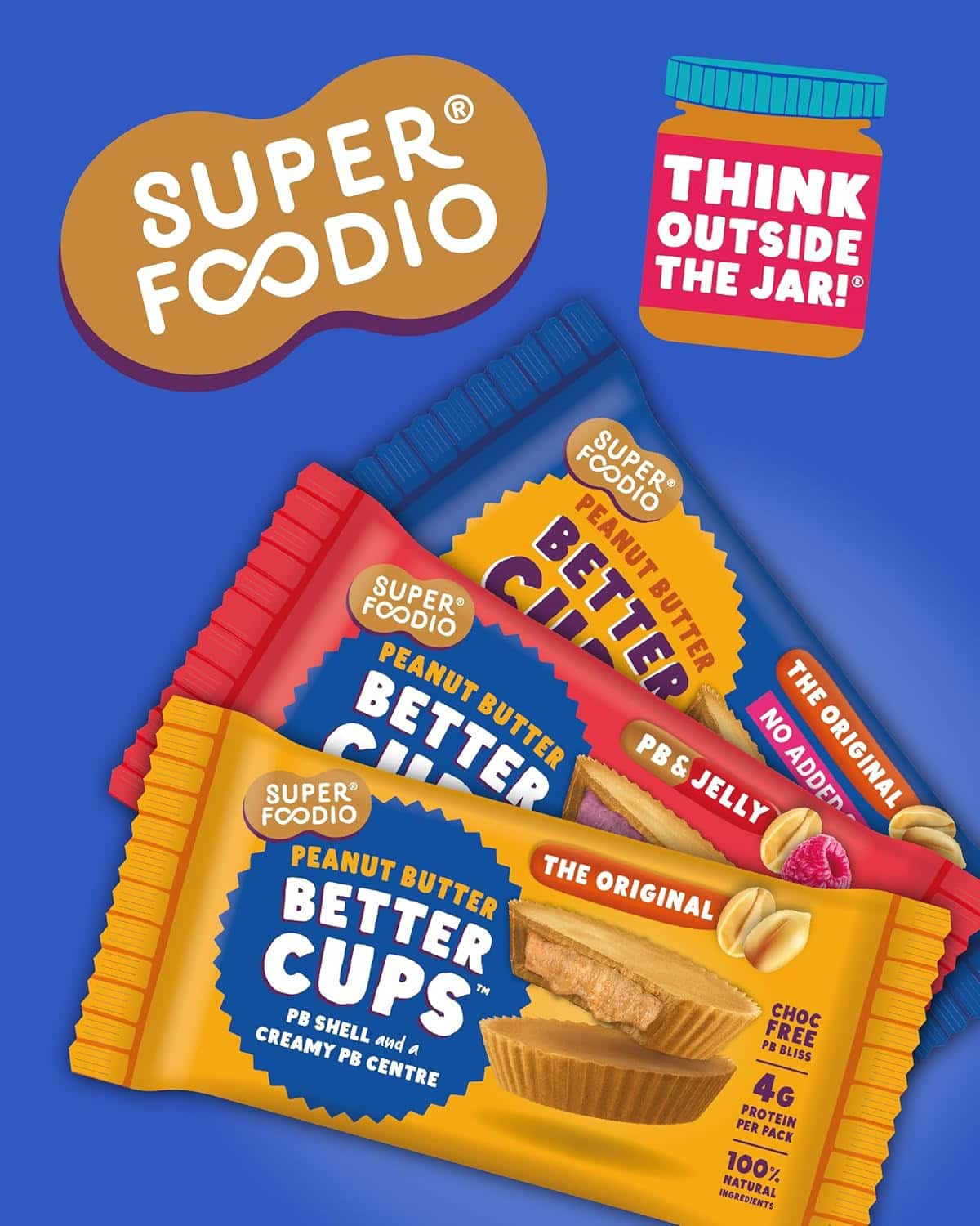 Peanut Butter Better Cups - Variety Packs (30g x 9 packs)