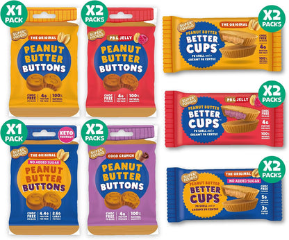 Peanut Butter Cups & Buttons Variety Bundle (12 Packs)
