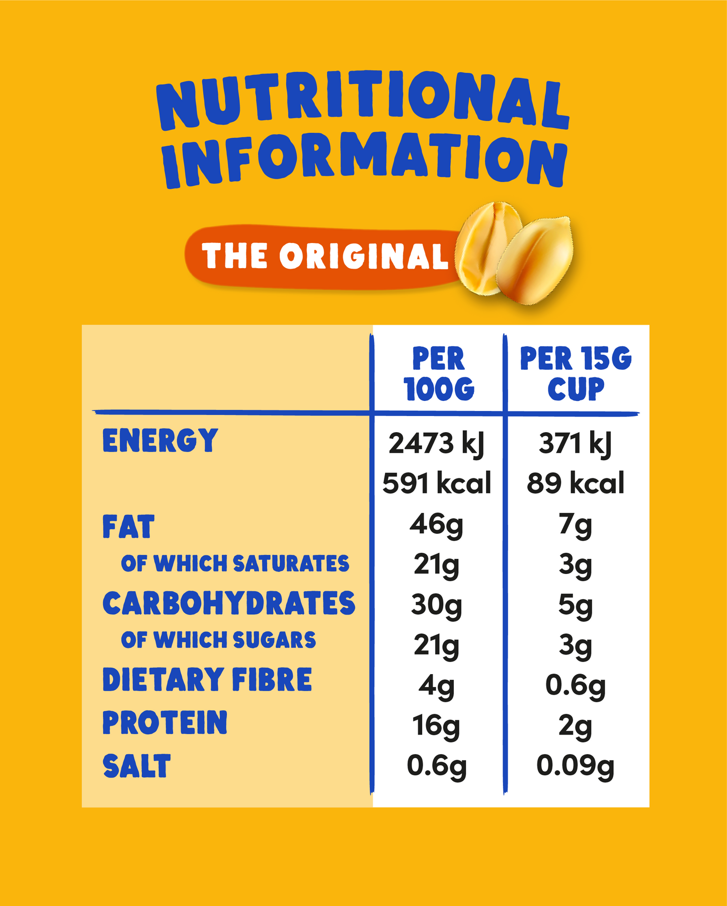 Peanut Butter Better Cups - The Original (30g x 15 packs)