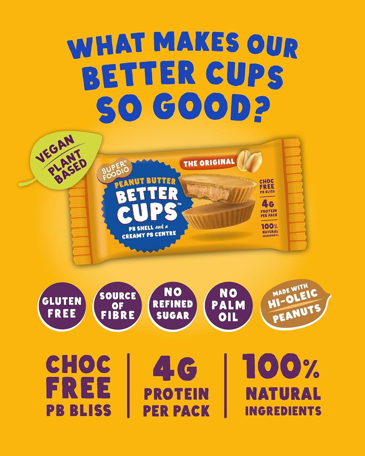 Peanut Butter Better Cups - The Original (30g x 15 packs)