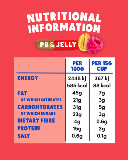 Peanut Butter Better Cups - PB & Jelly (30g x 15 packs)