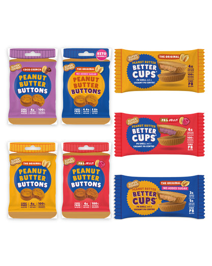 Peanut Butter Cups & Buttons Variety Bundle (12 Packs)