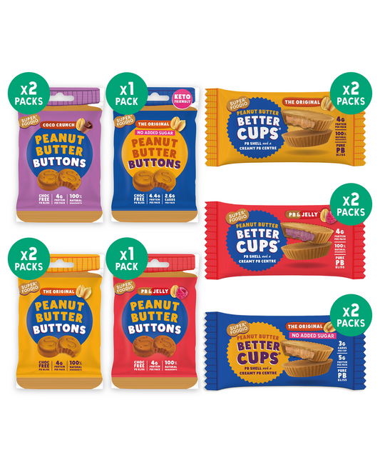 Peanut Butter Cups & Buttons Variety Bundle (12 Packs)
